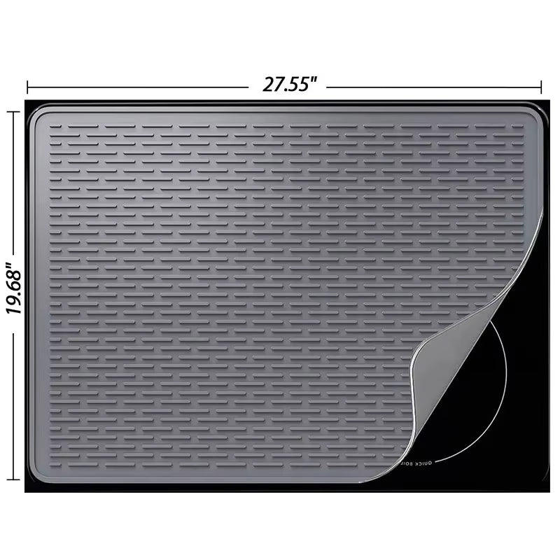 Silicone Electric Stove Cover 71X50/76X53Cm Multifunction Home Induction Cooker Cover Mat Kitchen Glass Top Stove Protection Mat